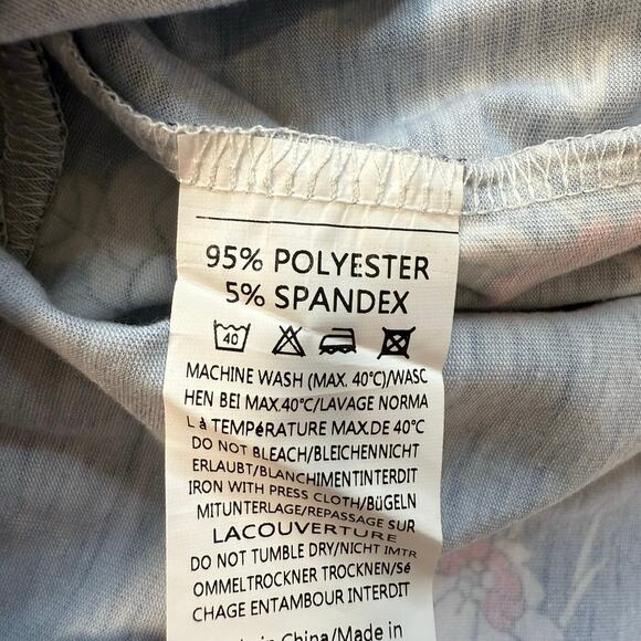 HOTOUCH Floral Casual Dress Pockets Pleated Sundresses V Neck Sleeveless Large - Picture 6 of 8